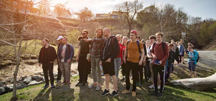 A group of people in a park. Photo.